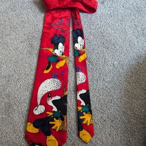 Viva Vintage 100% Pure Silk Handmade Disney Kids Mickey Mouse Tie